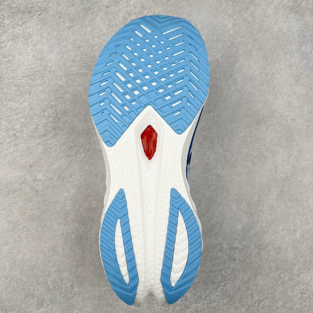 图片[9]-慢跑鞋中的劳斯莱斯 Saucony Endorphin Speed 索康尼啡速4代舒适织物低帮训练跑步鞋 尼龙板厚底竞速训练鞋 #原数据开发纸版楦型 #采用工学透气针织布鞋面材质 #内嵌3D环绕包裹缓震鞋垫 #外置镂空XT-900防滑橡胶大底❗️ #啡速属于减配版，推进力较为温和，尼龙板刚性也不强，驾驭门槛较低，适合进阶跑者日常训练及短距离比赛，适合精英跑者竞速训练。 #中底采用加厚的 PWRRUN PB缓震泡棉，有效减少触地带来的冲击力，能量回馈高达90%，缓震和回弹表现出色。S型飞翼尼龙板结合快速滚动科技，提供推进力的同时，还加强了稳定支撑保护，前后掌过渡也更加流畅。 尺码：40 40.5 41 42 42.5 43 44 44.5 45 女鞋后续待出-选品中心