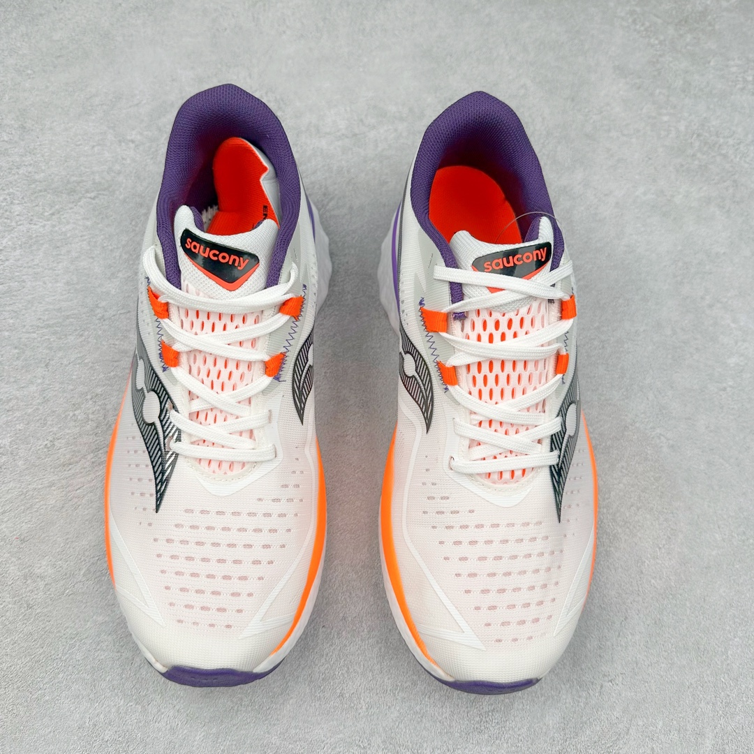 图片[2]-慢跑鞋中的劳斯莱斯 Saucony Endorphin Speed 索康尼啡速4代舒适织物低帮训练跑步鞋 尼龙板厚底竞速训练鞋 #原数据开发纸版楦型 #采用工学透气针织布鞋面材质 #内嵌3D环绕包裹缓震鞋垫 #外置镂空XT-900防滑橡胶大底❗️ #啡速属于减配版，推进力较为温和，尼龙板刚性也不强，驾驭门槛较低，适合进阶跑者日常训练及短距离比赛，适合精英跑者竞速训练。 #中底采用加厚的 PWRRUN PB缓震泡棉，有效减少触地带来的冲击力，能量回馈高达90%，缓震和回弹表现出色。S型飞翼尼龙板结合快速滚动科技，提供推进力的同时，还加强了稳定支撑保护，前后掌过渡也更加流畅。 尺码：40 40.5 41 42 42.5 43 44 44.5 45 女鞋后续待出-选品中心