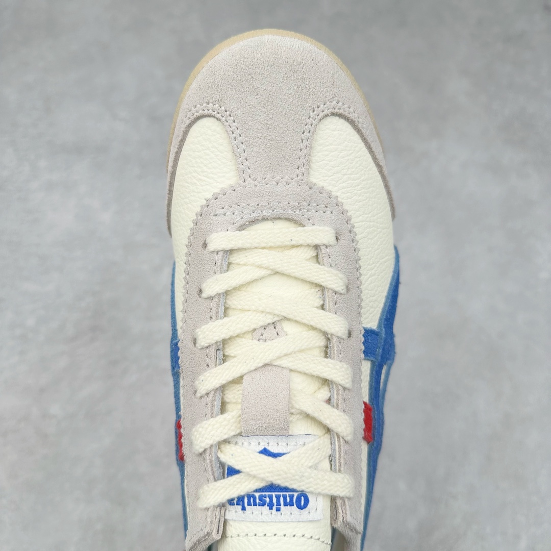 图片[4]-＃MOK Asics Onitsuka Tiger MEXICO 66 亚瑟士鬼冢虎复古经典板鞋 市场最强版本 每个配色均购入原鞋校对 真正原厂头层牛皮 如假包赔 纹路、色泽、皮心颜色 质感百分百还原 海外订单工厂出品 超成熟稳定的做工品控 原装全套纸板楦头开发 原汁原味 完美呈现版型 私模正确鞋底咬花纹路 一比一鞋头弧度高度鞋身弧度 绝不口嗨 细节品控鞋型随意秒杀市面 原档咬花纹路私模大底 一个单元有六个三角形 总体形拼接呈现花瓣状 官方四联吊牌 原装Ortholite轻量化鞋垫 原盒原配 质保卡 说明书 钢印防尘纸 纸板中底带钢印 乳胶组合鞋垫 支持全方位的对比专柜 产品从款式颜色造型上体现出追求舒适和细节的完美 鞋类更是推崇手工制作的严谨与完美 融舒适性与可穿性的设计风格 注重细节的完美和别致魅力 既保持稳重 又不失轻松的时尚感 尺码：35 36 37 37.5 38 39 39.5 40 40.5 41.5 42 42.5 43.5 44 45 46-选品中心