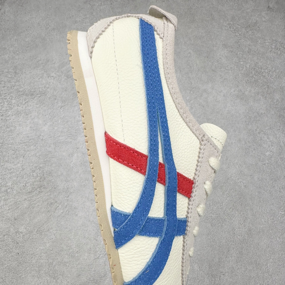 图片[6]-＃MOK Asics Onitsuka Tiger MEXICO 66 亚瑟士鬼冢虎复古经典板鞋 市场最强版本 每个配色均购入原鞋校对 真正原厂头层牛皮 如假包赔 纹路、色泽、皮心颜色 质感百分百还原 海外订单工厂出品 超成熟稳定的做工品控 原装全套纸板楦头开发 原汁原味 完美呈现版型 私模正确鞋底咬花纹路 一比一鞋头弧度高度鞋身弧度 绝不口嗨 细节品控鞋型随意秒杀市面 原档咬花纹路私模大底 一个单元有六个三角形 总体形拼接呈现花瓣状 官方四联吊牌 原装Ortholite轻量化鞋垫 原盒原配 质保卡 说明书 钢印防尘纸 纸板中底带钢印 乳胶组合鞋垫 支持全方位的对比专柜 产品从款式颜色造型上体现出追求舒适和细节的完美 鞋类更是推崇手工制作的严谨与完美 融舒适性与可穿性的设计风格 注重细节的完美和别致魅力 既保持稳重 又不失轻松的时尚感 尺码：35 36 37 37.5 38 39 39.5 40 40.5 41.5 42 42.5 43.5 44 45 46-选品中心