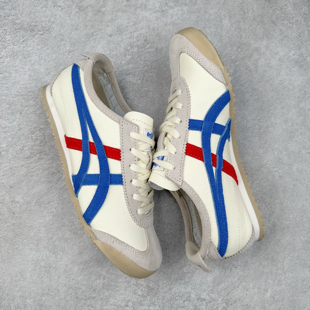 图片[3]-＃MOK Asics Onitsuka Tiger MEXICO 66 亚瑟士鬼冢虎复古经典板鞋 市场最强版本 每个配色均购入原鞋校对 真正原厂头层牛皮 如假包赔 纹路、色泽、皮心颜色 质感百分百还原 海外订单工厂出品 超成熟稳定的做工品控 原装全套纸板楦头开发 原汁原味 完美呈现版型 私模正确鞋底咬花纹路 一比一鞋头弧度高度鞋身弧度 绝不口嗨 细节品控鞋型随意秒杀市面 原档咬花纹路私模大底 一个单元有六个三角形 总体形拼接呈现花瓣状 官方四联吊牌 原装Ortholite轻量化鞋垫 原盒原配 质保卡 说明书 钢印防尘纸 纸板中底带钢印 乳胶组合鞋垫 支持全方位的对比专柜 产品从款式颜色造型上体现出追求舒适和细节的完美 鞋类更是推崇手工制作的严谨与完美 融舒适性与可穿性的设计风格 注重细节的完美和别致魅力 既保持稳重 又不失轻松的时尚感 尺码：35 36 37 37.5 38 39 39.5 40 40.5 41.5 42 42.5 43.5 44 45 46-选品中心