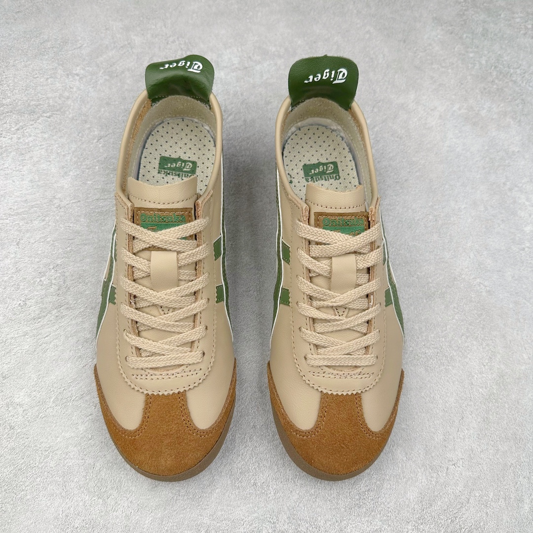 图片[2]-＃MOK Asics Onitsuka Tiger MEXICO 66 亚瑟士鬼冢虎复古经典板鞋 市场最强版本 每个配色均购入原鞋校对 真正原厂头层牛皮 如假包赔 纹路、色泽、皮心颜色 质感百分百还原 海外订单工厂出品 超成熟稳定的做工品控 原装全套纸板楦头开发 原汁原味 完美呈现版型 私模正确鞋底咬花纹路 一比一鞋头弧度高度鞋身弧度 绝不口嗨 细节品控鞋型随意秒杀市面 原档咬花纹路私模大底 一个单元有六个三角形 总体形拼接呈现花瓣状 官方四联吊牌 原装Ortholite轻量化鞋垫 原盒原配 质保卡 说明书 钢印防尘纸 纸板中底带钢印 乳胶组合鞋垫 支持全方位的对比专柜 产品从款式颜色造型上体现出追求舒适和细节的完美 鞋类更是推崇手工制作的严谨与完美 融舒适性与可穿性的设计风格 注重细节的完美和别致魅力 既保持稳重 又不失轻松的时尚感 尺码：35 36 37 37.5 38 39 39.5 40 40.5 41.5 42 42.5 43.5 44 45 46-选品中心