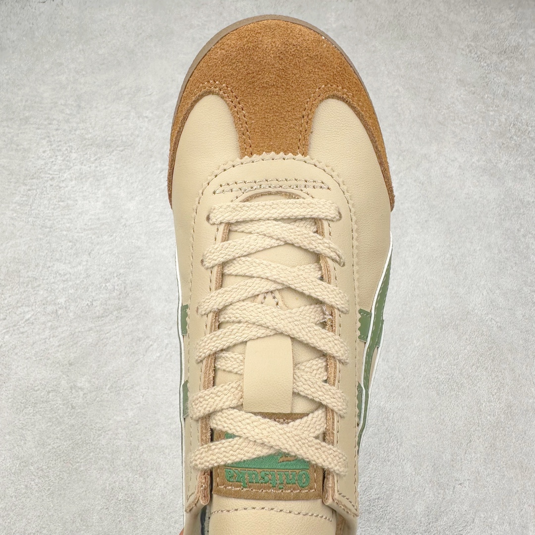 图片[4]-＃MOK Asics Onitsuka Tiger MEXICO 66 亚瑟士鬼冢虎复古经典板鞋 市场最强版本 每个配色均购入原鞋校对 真正原厂头层牛皮 如假包赔 纹路、色泽、皮心颜色 质感百分百还原 海外订单工厂出品 超成熟稳定的做工品控 原装全套纸板楦头开发 原汁原味 完美呈现版型 私模正确鞋底咬花纹路 一比一鞋头弧度高度鞋身弧度 绝不口嗨 细节品控鞋型随意秒杀市面 原档咬花纹路私模大底 一个单元有六个三角形 总体形拼接呈现花瓣状 官方四联吊牌 原装Ortholite轻量化鞋垫 原盒原配 质保卡 说明书 钢印防尘纸 纸板中底带钢印 乳胶组合鞋垫 支持全方位的对比专柜 产品从款式颜色造型上体现出追求舒适和细节的完美 鞋类更是推崇手工制作的严谨与完美 融舒适性与可穿性的设计风格 注重细节的完美和别致魅力 既保持稳重 又不失轻松的时尚感 尺码：35 36 37 37.5 38 39 39.5 40 40.5 41.5 42 42.5 43.5 44 45 46-选品中心