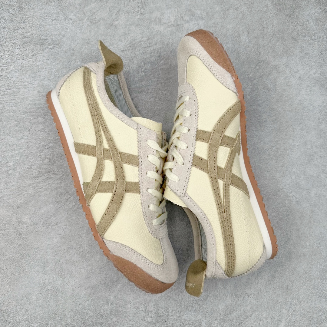图片[3]-＃MOK Asics Onitsuka Tiger MEXICO 66 亚瑟士鬼冢虎复古经典板鞋 市场最强版本 每个配色均购入原鞋校对 真正原厂头层牛皮 如假包赔 纹路、色泽、皮心颜色 质感百分百还原 海外订单工厂出品 超成熟稳定的做工品控 原装全套纸板楦头开发 原汁原味 完美呈现版型 私模正确鞋底咬花纹路 一比一鞋头弧度高度鞋身弧度 绝不口嗨 细节品控鞋型随意秒杀市面 原档咬花纹路私模大底 一个单元有六个三角形 总体形拼接呈现花瓣状 官方四联吊牌 原装Ortholite轻量化鞋垫 原盒原配 质保卡 说明书 钢印防尘纸 纸板中底带钢印 乳胶组合鞋垫 支持全方位的对比专柜 产品从款式颜色造型上体现出追求舒适和细节的完美 鞋类更是推崇手工制作的严谨与完美 融舒适性与可穿性的设计风格 注重细节的完美和别致魅力 既保持稳重 又不失轻松的时尚感 尺码：35 36 37 37.5 38 39 39.5 40 40.5 41.5 42 42.5 43.5 44 45 46-选品中心