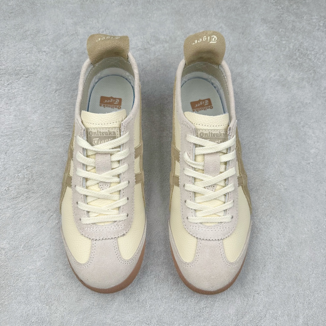 图片[2]-＃MOK Asics Onitsuka Tiger MEXICO 66 亚瑟士鬼冢虎复古经典板鞋 市场最强版本 每个配色均购入原鞋校对 真正原厂头层牛皮 如假包赔 纹路、色泽、皮心颜色 质感百分百还原 海外订单工厂出品 超成熟稳定的做工品控 原装全套纸板楦头开发 原汁原味 完美呈现版型 私模正确鞋底咬花纹路 一比一鞋头弧度高度鞋身弧度 绝不口嗨 细节品控鞋型随意秒杀市面 原档咬花纹路私模大底 一个单元有六个三角形 总体形拼接呈现花瓣状 官方四联吊牌 原装Ortholite轻量化鞋垫 原盒原配 质保卡 说明书 钢印防尘纸 纸板中底带钢印 乳胶组合鞋垫 支持全方位的对比专柜 产品从款式颜色造型上体现出追求舒适和细节的完美 鞋类更是推崇手工制作的严谨与完美 融舒适性与可穿性的设计风格 注重细节的完美和别致魅力 既保持稳重 又不失轻松的时尚感 尺码：35 36 37 37.5 38 39 39.5 40 40.5 41.5 42 42.5 43.5 44 45 46-选品中心