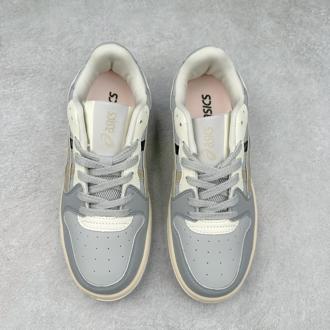 图片[2]-ASICS COURT TRAIL MZ 亚瑟士包头增高板鞋 复古风刮起来 百搭舒适绝绝子 谁的鞋柜里没有一双百搭的ASICS亚瑟士复古鞋呢 配色很大气 米色黑色复古内味拉满了 厚底又加了一丝时尚感 搭配90年代经典虎爪纹 logo设计 很有特色 我敢说这双可以是超级万能百搭的了 上脚也很轻便透气 超级舒服 尺码：36-45-选品中心