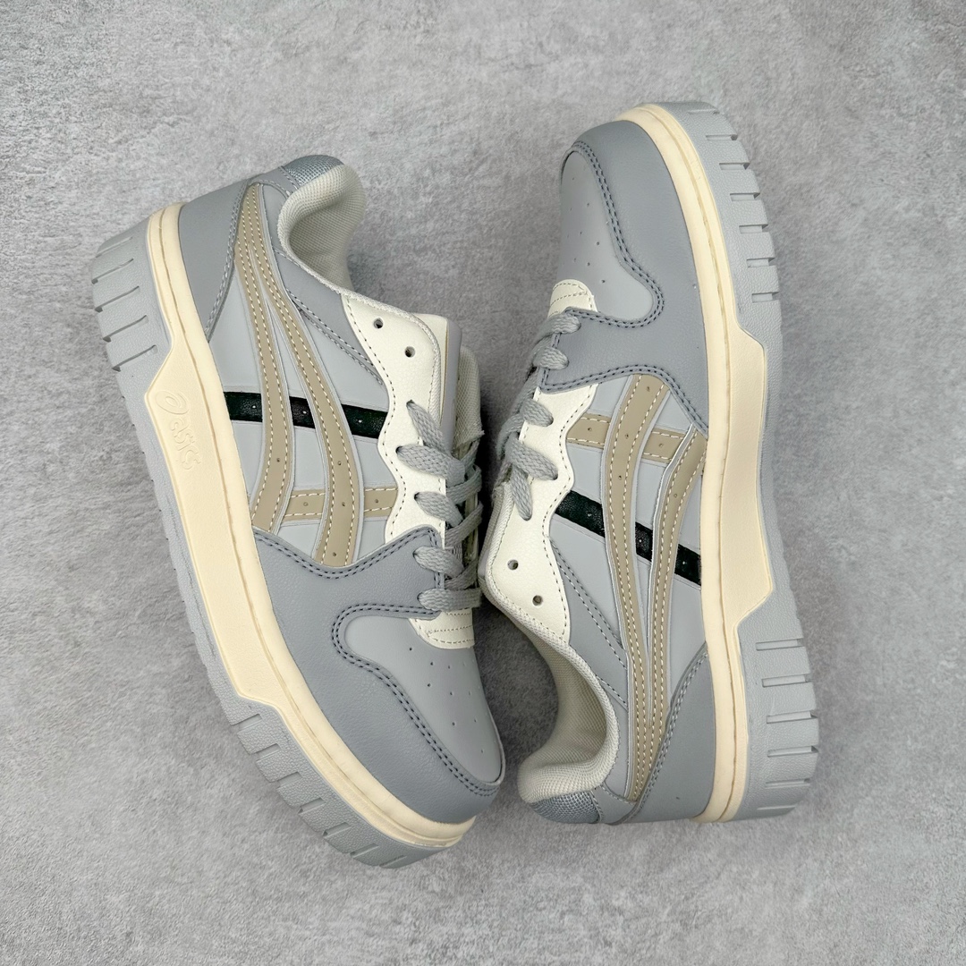 图片[3]-ASICS COURT TRAIL MZ 亚瑟士包头增高板鞋 复古风刮起来 百搭舒适绝绝子 谁的鞋柜里没有一双百搭的ASICS亚瑟士复古鞋呢 配色很大气 米色黑色复古内味拉满了 厚底又加了一丝时尚感 搭配90年代经典虎爪纹 logo设计 很有特色 我敢说这双可以是超级万能百搭的了 上脚也很轻便透气 超级舒服 尺码：36-45-选品中心