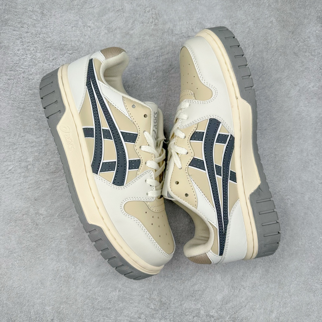 图片[3]-ASICS COURT TRAIL MZ 亚瑟士包头增高板鞋 复古风刮起来 百搭舒适绝绝子 谁的鞋柜里没有一双百搭的ASICS亚瑟士复古鞋呢 配色很大气 米色黑色复古内味拉满了 厚底又加了一丝时尚感 搭配90年代经典虎爪纹 logo设计 很有特色 我敢说这双可以是超级万能百搭的了 上脚也很轻便透气 超级舒服 尺码：36-45-选品中心