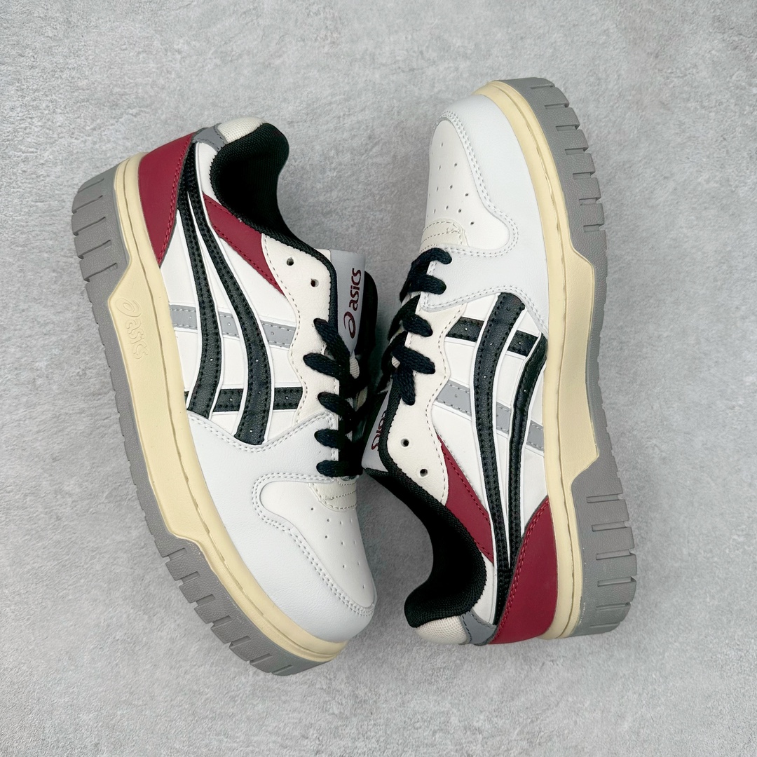 图片[3]-ASICS COURT TRAIL MZ 亚瑟士包头增高板鞋 复古风刮起来 百搭舒适绝绝子 谁的鞋柜里没有一双百搭的ASICS亚瑟士复古鞋呢 配色很大气 米色黑色复古内味拉满了 厚底又加了一丝时尚感 搭配90年代经典虎爪纹 logo设计 很有特色 我敢说这双可以是超级万能百搭的了 上脚也很轻便透气 超级舒服 尺码：36-45-选品中心