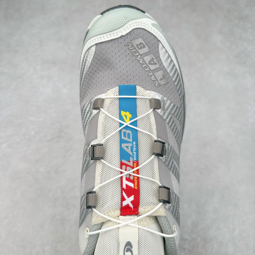 图片[4]-＃GX/绿X Salomon XT-4 OG Advanced 萨洛蒙系列低帮城市越野机能透气休闲运动鞋 鞋舌处附有迷你网眼袋收纳鞋绳以及下方的多色 Logo 标签 接着搭载奶油色 ACS 技术中底以及金色 TPU 塑料部件提升鞋款耐用性 中底与鞋面之间饰有海蓝色条状细节有效增添鞋款层次 最后应用黑色 Contragrip Chevron 外底完成鞋款设计 这次配色颇为高调 两款配色均以绚丽的渐变设计呈现 一款以粉紫渐变主打 另一款以黄绿渐变呈现 视觉效果相当吸睛 鞋面的使用玻璃纤维覆盖物加固 并通过细绳扣系带系统进行锁定 Salomon 的品牌logo 出现在脚后跟和前掌部位 中底虽然偏薄 但非常耐用 与模压塑料ACS 框架以及致密AC2 Muscle 鞋底单元结合 能够提供出色的支撑力和缓冲性 尺码：36 36.5 37.5 38 38.5 39 40 40.5 41 42 42.5 43 44 44.5 45-选品中心