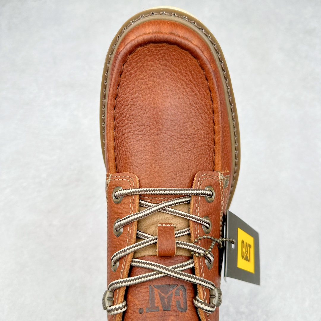 图片[4]-CAT卡特 硬汉推土机品牌经典百搭户外中帮休闲男鞋 广东大厂品质 24ss秋冬新款 常年主打 时尚潮流搭配 面料釆用意大利进口磨砂牛皮 全鞋真牛皮材料 大底到五金都是代工厂原材料制作 好货不杀猪 首单质量严格把控 全套官网统一包装 今年冬季防寒户外专用 日常随意搭配 型男必备 尺码：39 40 41 42 43 44 (偏大一码)-选品中心