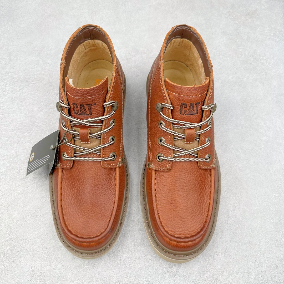 图片[2]-CAT卡特 硬汉推土机品牌经典百搭户外中帮休闲男鞋 广东大厂品质 24ss秋冬新款 常年主打 时尚潮流搭配 面料釆用意大利进口磨砂牛皮 全鞋真牛皮材料 大底到五金都是代工厂原材料制作 好货不杀猪 首单质量严格把控 全套官网统一包装 今年冬季防寒户外专用 日常随意搭配 型男必备 尺码：39 40 41 42 43 44 (偏大一码)-选品中心