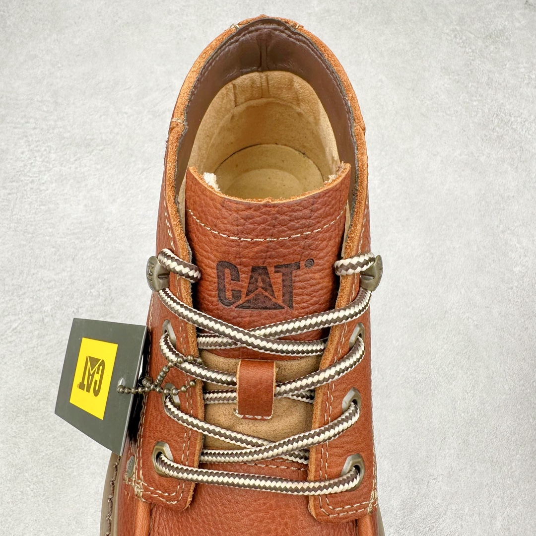图片[5]-CAT卡特 硬汉推土机品牌经典百搭户外中帮休闲男鞋 广东大厂品质 24ss秋冬新款 常年主打 时尚潮流搭配 面料釆用意大利进口磨砂牛皮 全鞋真牛皮材料 大底到五金都是代工厂原材料制作 好货不杀猪 首单质量严格把控 全套官网统一包装 今年冬季防寒户外专用 日常随意搭配 型男必备 尺码：39 40 41 42 43 44 (偏大一码)-选品中心