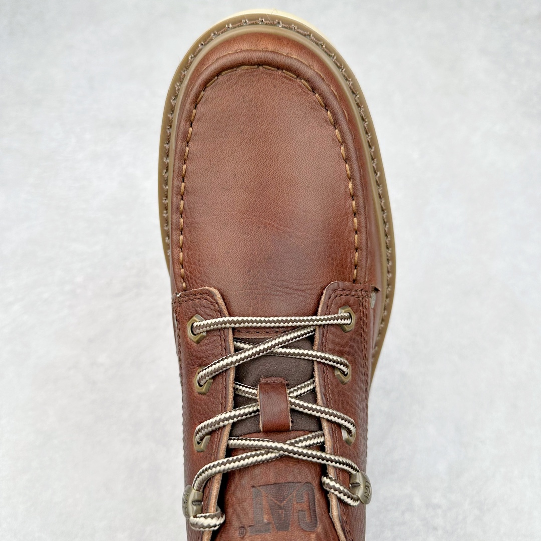 图片[4]-CAT卡特 硬汉推土机品牌经典百搭户外中帮休闲男鞋 广东大厂品质 24ss秋冬新款 常年主打 时尚潮流搭配 面料釆用意大利进口磨砂牛皮 全鞋真牛皮材料 大底到五金都是代工厂原材料制作 好货不杀猪 首单质量严格把控 全套官网统一包装 今年冬季防寒户外专用 日常随意搭配 型男必备 尺码：39 40 41 42 43 44 (偏大一码)-选品中心