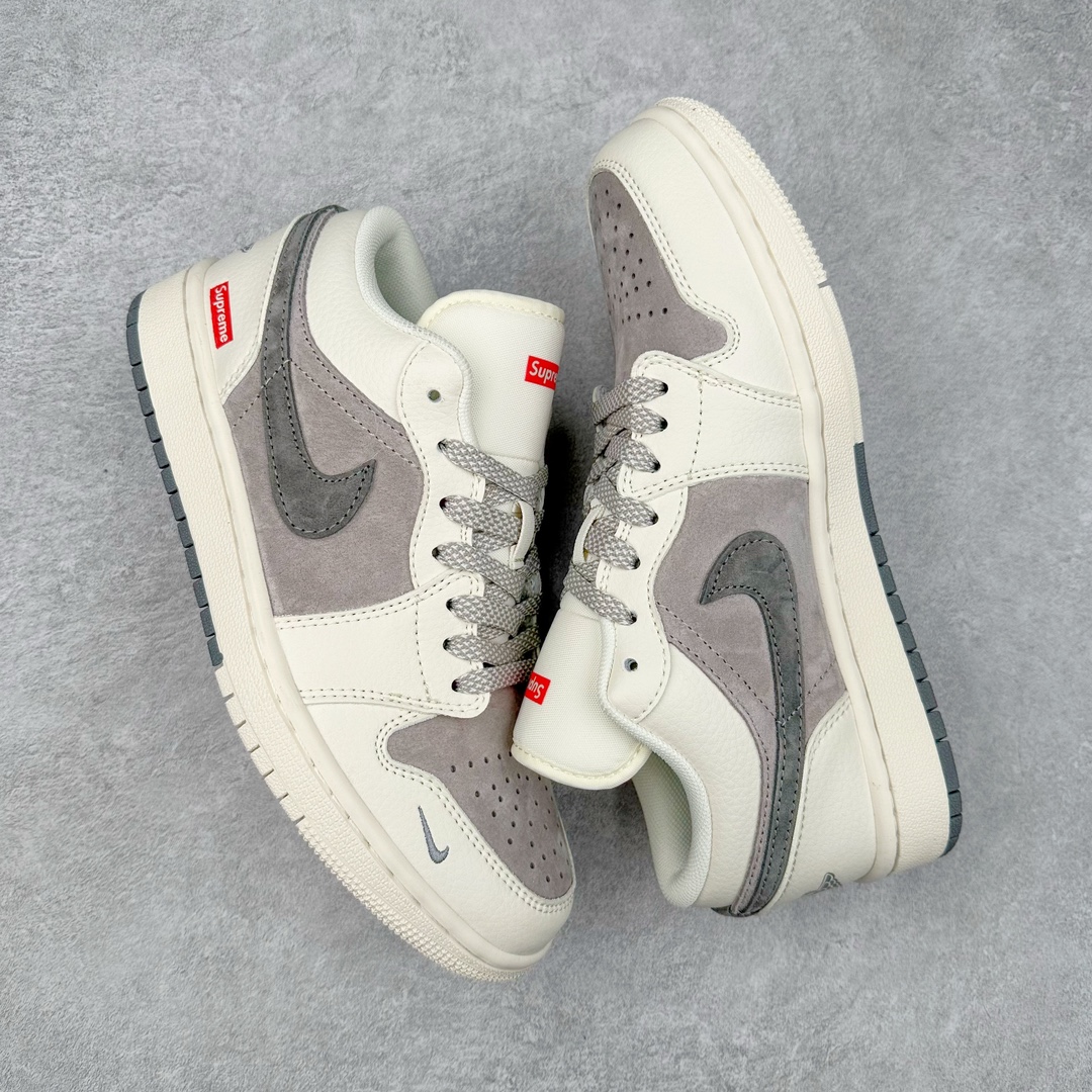 图片[3]-Air Jordan AJ1 Low 低帮系列定制配色 SJ9950-030 原厂内置气垫魔块 A模大底 头层小牛皮 鞋舌AJ原厂专用牛津布+AJ专用反口珍珠布+原厂无杂质高弹内里海棉+特殊封边弹力鞋带 尺码：36 36.5 37.5 38 38.5 39 40 40.5 41 42 42.5 43 44 44.5 45 46-选品中心