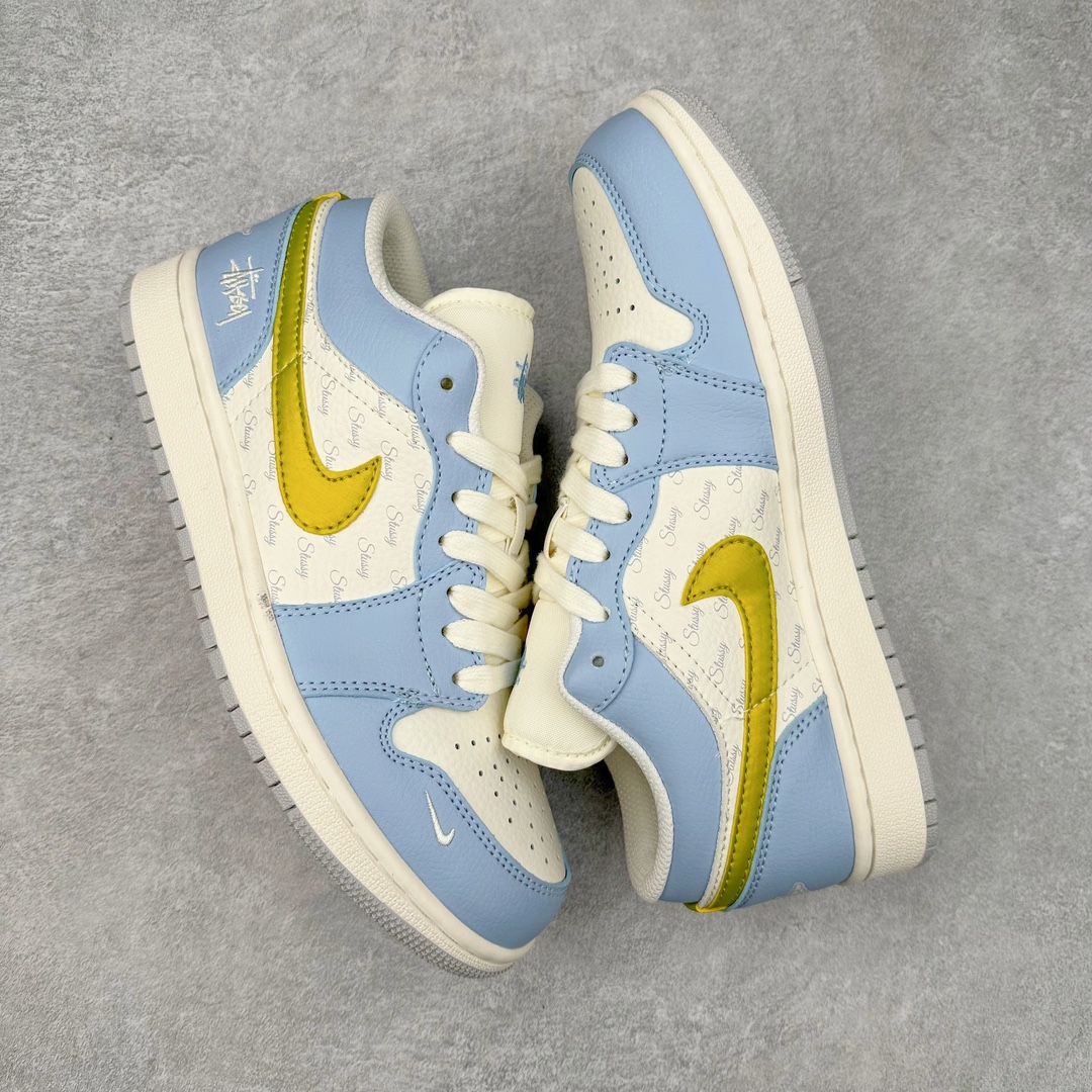 图片[3]-Air Jordan AJ1 Low 低帮系列定制配色 WG8850-007 原厂内置气垫魔块 A模大底 头层小牛皮 鞋舌AJ原厂专用牛津布+AJ专用反口珍珠布+原厂无杂质高弹内里海棉+特殊封边弹力鞋带 尺码：36 36.5 37.5 38 38.5 39 40 40.5 41 42 42.5 43 44 44.5 45 46-选品中心