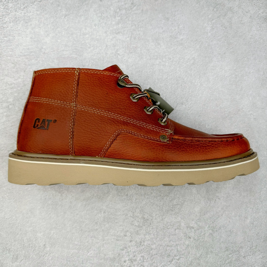 CAT卡特 硬汉推土机品牌经典百搭户外中帮休闲男鞋 广东大厂品质 24ss秋冬新款 常年主打 时尚潮流搭配 面料釆用意大利进口磨砂牛皮 全鞋真牛皮材料 大底到五金都是代工厂原材料制作 好货不杀猪 首单质量严格把控 全套官网统一包装 今年冬季防寒户外专用 日常随意搭配 型男必备 尺码：39 40 41 42 43 44 (偏大一码)-选品中心