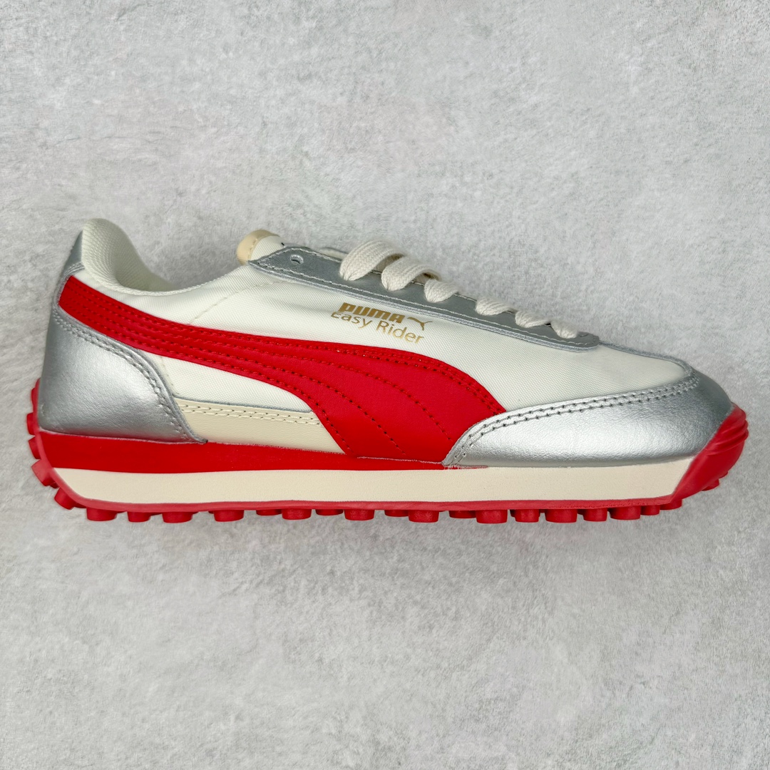 PUMA Easy Rider 彪马轻便舒适防滑耐磨 低帮 休闲跑步鞋 男女同款 灰白黑 尺码:36 36.5 37.5 38 38.5 39 40 40.5 41 42 42.5 43 44 44.5 45-选品中心