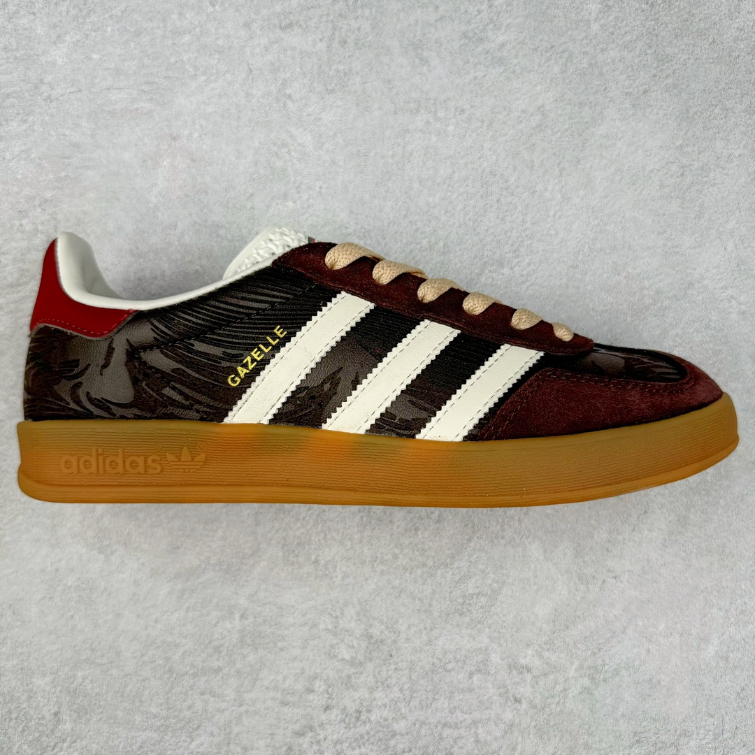 AD Gazelle Indoor Trainers 羚羊内训系列低帮复古百搭休闲运动德训风板鞋 JP5671 90年代经典的复刻版！自60年代以足球训练鞋面世以来,Gazelle就以其经典设计席卷全球。1991年版本的复刻,再造经典Gazelle。采用皮革打造,搭配浊色细节,让这款经典更加简约。尺码：36 36⅔ 37⅓ 38 38⅔ 39⅓ 40 40⅔ 41⅓ 42 42⅔ 43⅓ 44 45-选品中心