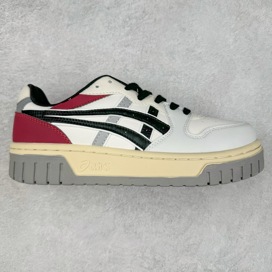 ASICS COURT TRAIL MZ 亚瑟士包头增高板鞋 复古风刮起来 百搭舒适绝绝子 谁的鞋柜里没有一双百搭的ASICS亚瑟士复古鞋呢 配色很大气 米色黑色复古内味拉满了 厚底又加了一丝时尚感 搭配90年代经典虎爪纹 logo设计 很有特色 我敢说这双可以是超级万能百搭的了 上脚也很轻便透气 超级舒服 尺码:36-45-选品中心