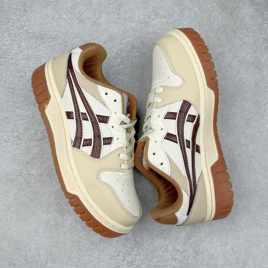 图片[3]-ASICS COURT TRAIL MZ 亚瑟士包头增高板鞋 复古风刮起来 百搭舒适绝绝子 谁的鞋柜里没有一双百搭的ASICS亚瑟士复古鞋呢 配色很大气 米色黑色复古内味拉满了 厚底又加了一丝时尚感 搭配90年代经典虎爪纹 logo设计 很有特色 我敢说这双可以是超级万能百搭的了 上脚也很轻便透气 超级舒服 尺码：36-45-选品中心