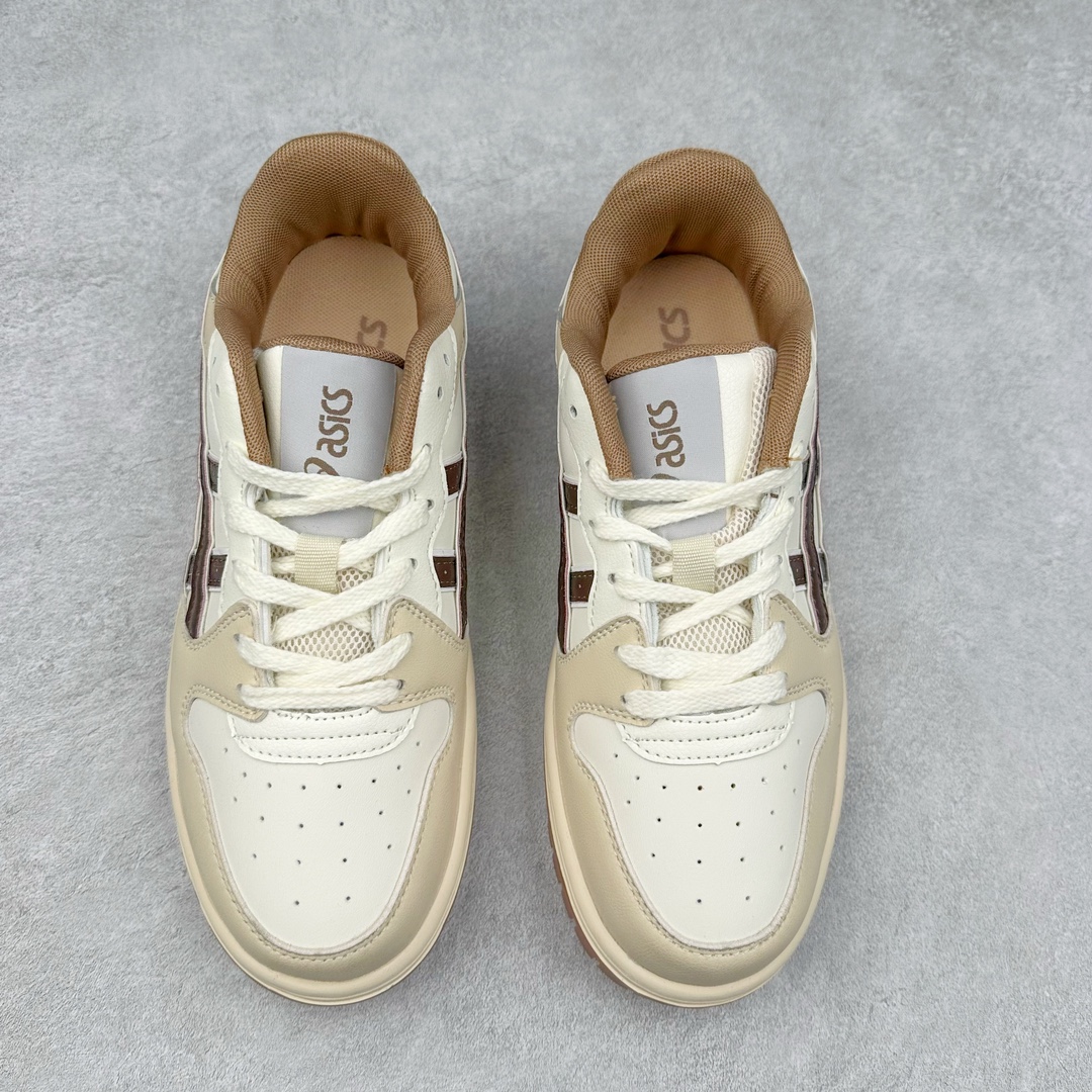 图片[2]-ASICS COURT TRAIL MZ 亚瑟士包头增高板鞋 复古风刮起来 百搭舒适绝绝子 谁的鞋柜里没有一双百搭的ASICS亚瑟士复古鞋呢 配色很大气 米色黑色复古内味拉满了 厚底又加了一丝时尚感 搭配90年代经典虎爪纹 logo设计 很有特色 我敢说这双可以是超级万能百搭的了 上脚也很轻便透气 超级舒服 尺码：36-45-选品中心