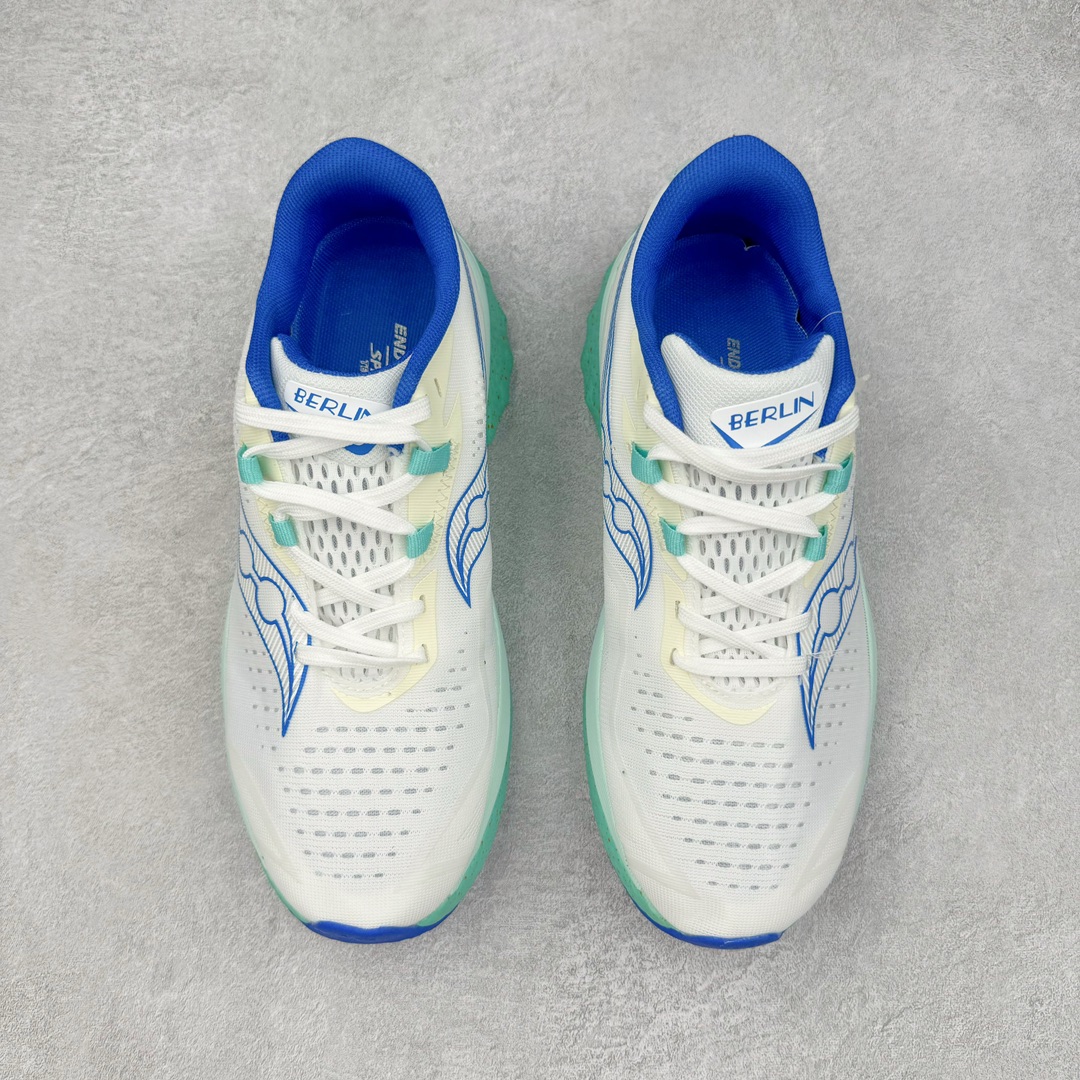 图片[2]-慢跑鞋中的劳斯莱斯 Saucony Endorphin Speed 索康尼啡速4代舒适织物低帮训练跑步鞋 尼龙板厚底竞速训练鞋 #原数据开发纸版楦型 #采用工学透气针织布鞋面材质 #内嵌3D环绕包裹缓震鞋垫 #外置镂空XT-900防滑橡胶大底❗️ #啡速属于减配版，推进力较为温和，尼龙板刚性也不强，驾驭门槛较低，适合进阶跑者日常训练及短距离比赛，适合精英跑者竞速训练。 #中底采用加厚的 PWRRUN PB缓震泡棉，有效减少触地带来的冲击力，能量回馈高达90%，缓震和回弹表现出色。S型飞翼尼龙板结合快速滚动科技，提供推进力的同时，还加强了稳定支撑保护，前后掌过渡也更加流畅。 尺码：40 40.5 41 42 42.5 43 44 44.5 45 女鞋后续待出-选品中心