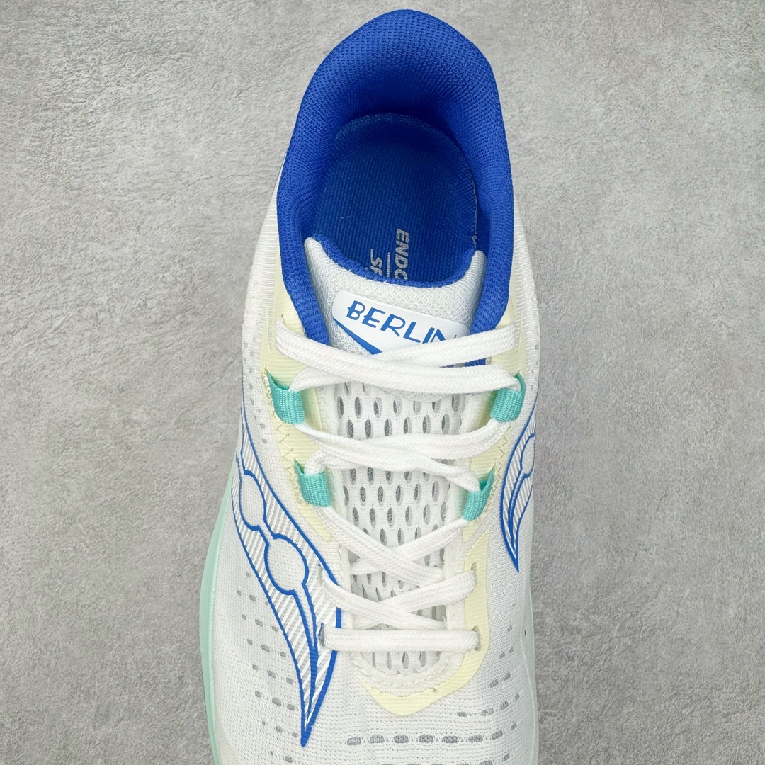 图片[5]-慢跑鞋中的劳斯莱斯 Saucony Endorphin Speed 索康尼啡速4代舒适织物低帮训练跑步鞋 尼龙板厚底竞速训练鞋 #原数据开发纸版楦型 #采用工学透气针织布鞋面材质 #内嵌3D环绕包裹缓震鞋垫 #外置镂空XT-900防滑橡胶大底❗️ #啡速属于减配版，推进力较为温和，尼龙板刚性也不强，驾驭门槛较低，适合进阶跑者日常训练及短距离比赛，适合精英跑者竞速训练。 #中底采用加厚的 PWRRUN PB缓震泡棉，有效减少触地带来的冲击力，能量回馈高达90%，缓震和回弹表现出色。S型飞翼尼龙板结合快速滚动科技，提供推进力的同时，还加强了稳定支撑保护，前后掌过渡也更加流畅。 尺码：40 40.5 41 42 42.5 43 44 44.5 45 女鞋后续待出-选品中心