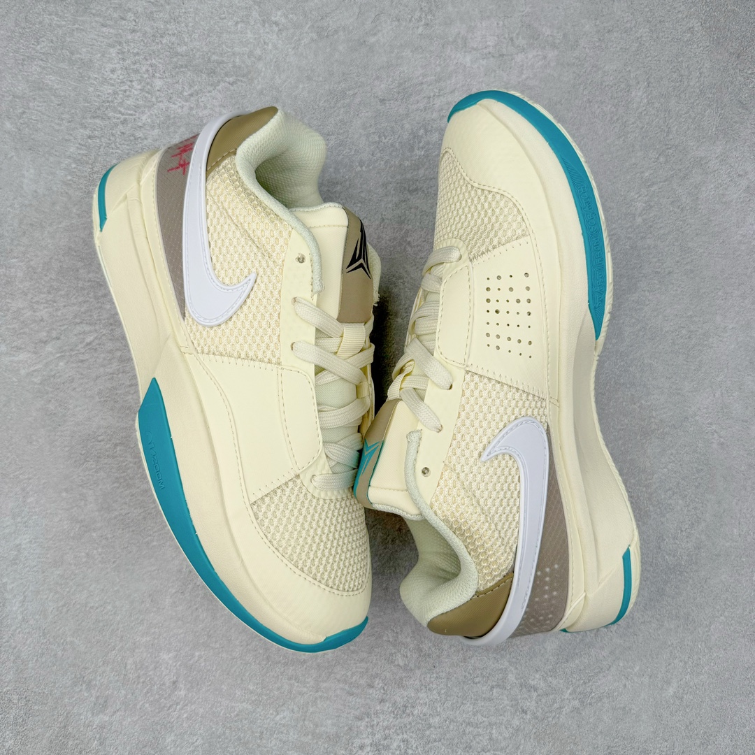 图片[3]-＃CK NK Zoom JA 1 EP 莫兰特一代低帮休闲运动篮球鞋 DR8786-102 采用透气轻量网织鞋面材质 配置两枚圆形Zoom Air纤维气垫及后掌缓震泡棉材质 分段式结构防滑橡胶外底 尺码 39 40 40.5 41 42 42.5 43 44 44.5 45 46 47.5-选品中心