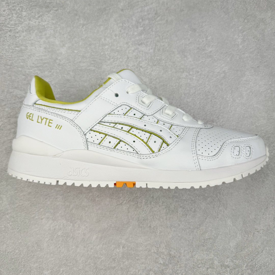 图片[3]-＃纯原福利 Asics Gel-Lyte III 亚瑟士3代系列低帮经典复古休闲运动跑步鞋 伴随着复古跑鞋的再度盛行，让不少运动品牌都将自家经典鞋款重新带回，ASICS 亚瑟士这两年受到众多球鞋爱好者追捧。近期，ASICS 亚瑟士以自己经典的 GEL-LYTE III OG 为蓝本推出了两双全新配色。第一双选择了灰色、藏蓝色和蒂芙尼蓝色拼接呈现，随之妆点一抹粉色，使整双鞋低调又不失细节。材质选择了大面积麂皮与网眼面料打造，保证了质感与透气性兼备。最后以略微泛黄的中底收尾，完善整体设计。另一双以深浅不同的卡其色打造鞋身，缀以淡紫色丰富鞋身细节，想必第一双会更加适合女生上脚。用料与上一双完全相同，提供了优秀的质感。尺码：36 37 37.5 38 39 39.5 40 40.5 41.5 42 42.5 43.5 44 45-选品中心