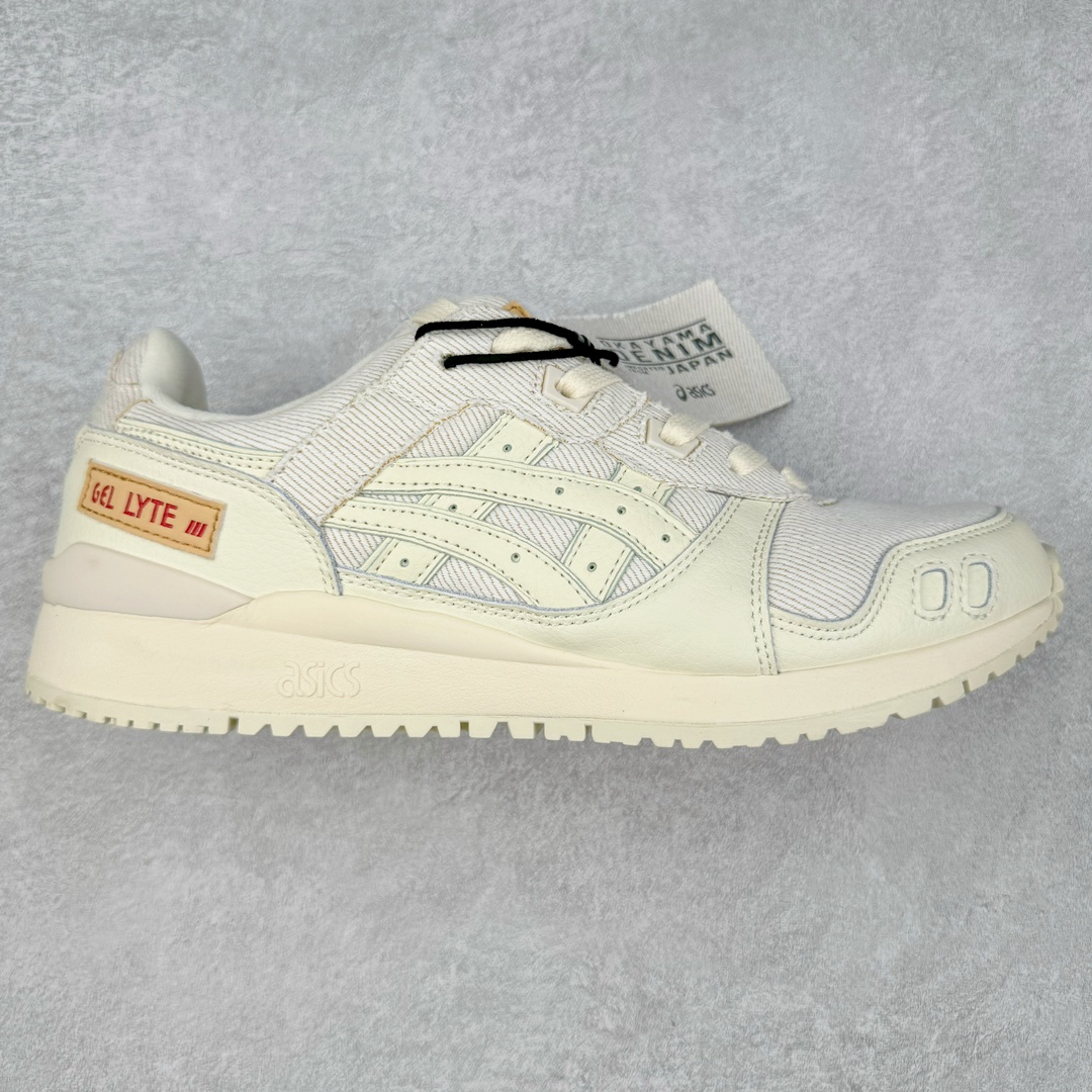 图片[2]-＃纯原福利 Asics Gel-Lyte III 亚瑟士3代系列低帮经典复古休闲运动跑步鞋 伴随着复古跑鞋的再度盛行，让不少运动品牌都将自家经典鞋款重新带回，ASICS 亚瑟士这两年受到众多球鞋爱好者追捧。近期，ASICS 亚瑟士以自己经典的 GEL-LYTE III OG 为蓝本推出了两双全新配色。第一双选择了灰色、藏蓝色和蒂芙尼蓝色拼接呈现，随之妆点一抹粉色，使整双鞋低调又不失细节。材质选择了大面积麂皮与网眼面料打造，保证了质感与透气性兼备。最后以略微泛黄的中底收尾，完善整体设计。另一双以深浅不同的卡其色打造鞋身，缀以淡紫色丰富鞋身细节，想必第一双会更加适合女生上脚。用料与上一双完全相同，提供了优秀的质感。尺码：36 37 37.5 38 39 39.5 40 40.5 41.5 42 42.5 43.5 44 45-选品中心