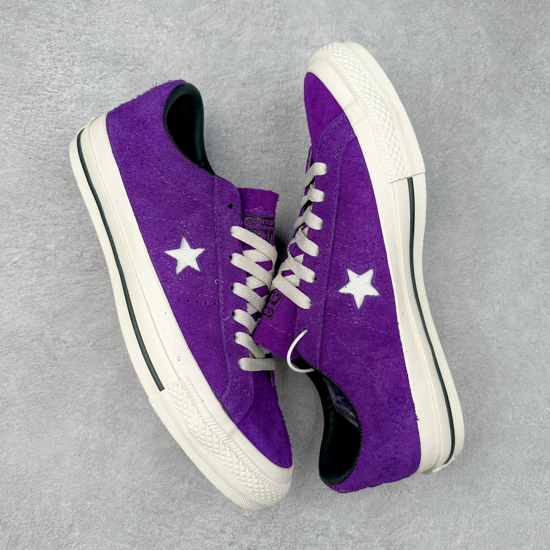 图片[3]-Converse One Star Timeline 日产经典复刻帝王紫 匡威木村一星复古休闲滑板鞋 经典鞋型提供舒适穿着感受 低调不浮夸 简约设计 时尚百搭 官网主推款 ins潮人时髦单品 尺码：35-44（36.5 37.5 39.5 41.5 42.5）-选品中心