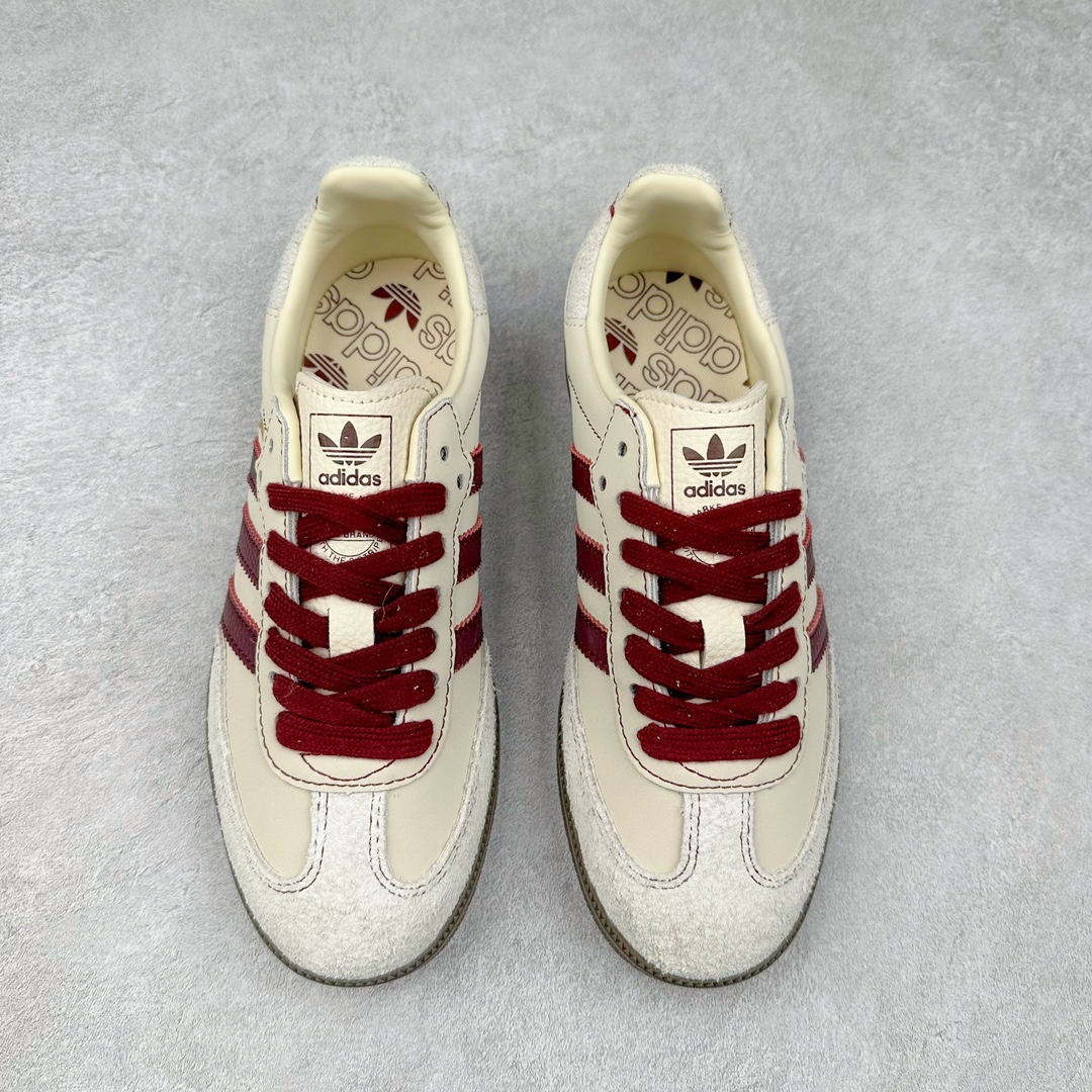 图片[2]-AD Original Samba OG 复古经典轻便板鞋 IG1987 这款桑巴鞋展示了高质量的工艺 带有装饰的超锁缝制和无缝的手感 柔软、柔软的皮革造型和标志性的3条纹完成了精致的外观 正规合身鞋带 鞋面上有绒面鞋垫 橡胶鞋底 享受正畸套筒软感 自50年代首次亮相以来就一直在赢得粉丝的青睐 尺码：36 36.5 37.5 38 38.5 39 40 40.5 41 42 42.5 43 44 44.5 45-选品中心