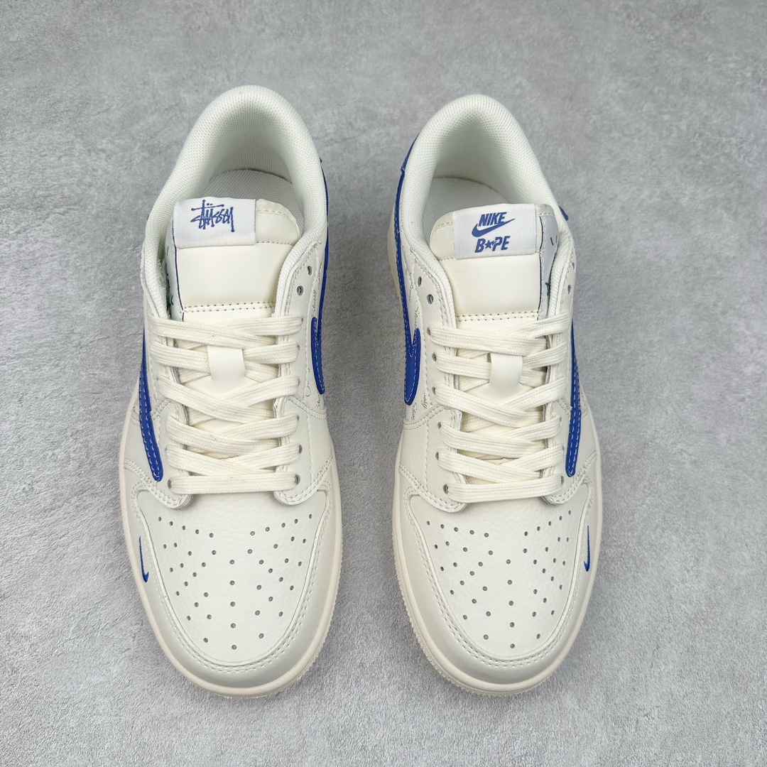 图片[2]-TS x Air Jordan AJ1 Low 倒钩低帮联名定制配色 SJ2068-117 原厂内置气垫魔块 A模大底 头层小牛皮 鞋舌AJ原厂专用牛津布+AJ专用反口珍珠布+原厂无杂质高弹内里海棉+特殊封边弹力鞋带 尺码：36 36.5 37.5 38 38.5 39 40 40.5 41 42 42.5 43 44 44.5 45 46 47.5-选品中心