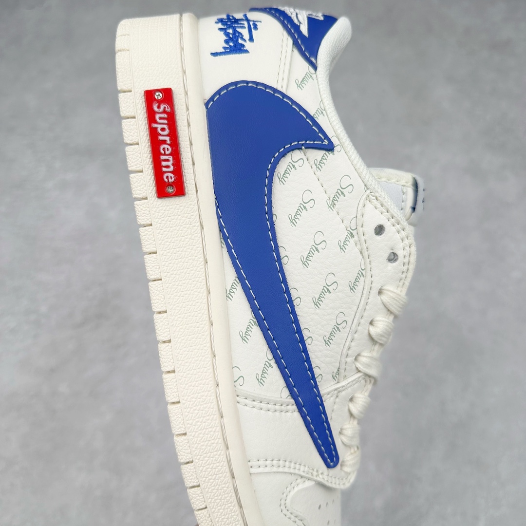 图片[6]-TS x Air Jordan AJ1 Low 倒钩低帮联名定制配色 SJ2068-117 原厂内置气垫魔块 A模大底 头层小牛皮 鞋舌AJ原厂专用牛津布+AJ专用反口珍珠布+原厂无杂质高弹内里海棉+特殊封边弹力鞋带 尺码：36 36.5 37.5 38 38.5 39 40 40.5 41 42 42.5 43 44 44.5 45 46 47.5-选品中心