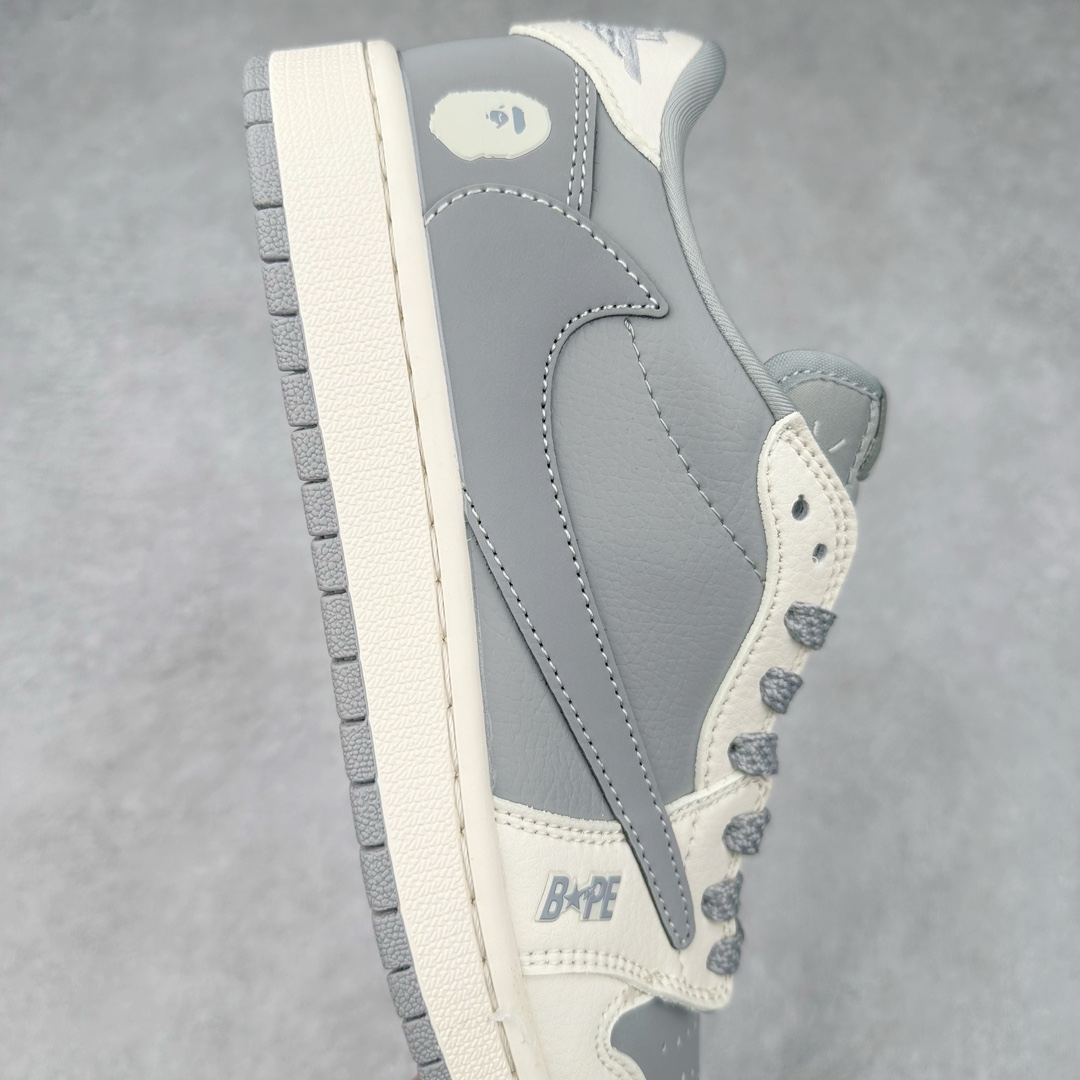 图片[6]-TS x Air Jordan AJ1 Low 倒钩低帮联名定制配色 JH6088-612 原厂内置气垫魔块 A模大底 头层小牛皮 鞋舌AJ原厂专用牛津布+AJ专用反口珍珠布+原厂无杂质高弹内里海棉+特殊封边弹力鞋带 尺码：36 36.5 37.5 38 38.5 39 40 40.5 41 42 42.5 43 44 44.5 45 46 47.5-选品中心