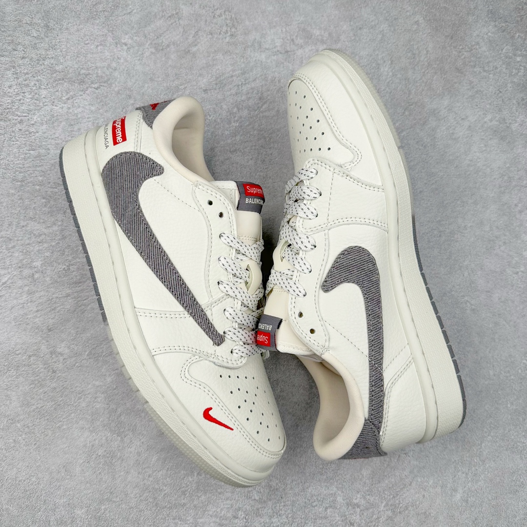 图片[3]-TS x Air Jordan AJ1 Low 倒钩低帮联名定制配色 JH6088-607 原厂内置气垫魔块 A模大底 头层小牛皮 鞋舌AJ原厂专用牛津布+AJ专用反口珍珠布+原厂无杂质高弹内里海棉+特殊封边弹力鞋带 尺码：36 36.5 37.5 38 38.5 39 40 40.5 41 42 42.5 43 44 44.5 45 46 47.5-选品中心