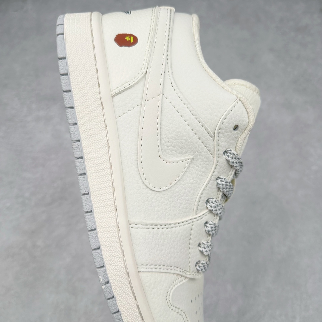 图片[6]-Air Jordan AJ1 Low 低帮系列定制配色 WG8850-003 原厂内置气垫魔块 A模大底 头层小牛皮 鞋舌AJ原厂专用牛津布+AJ专用反口珍珠布+原厂无杂质高弹内里海棉+特殊封边弹力鞋带 尺码：36 36.5 37.5 38 38.5 39 40 40.5 41 42 42.5 43 44 44.5 45 46-选品中心
