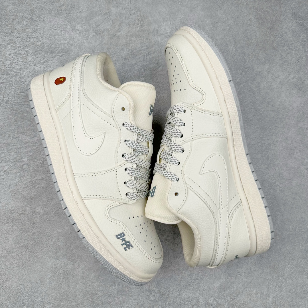 图片[3]-Air Jordan AJ1 Low 低帮系列定制配色 WG8850-003 原厂内置气垫魔块 A模大底 头层小牛皮 鞋舌AJ原厂专用牛津布+AJ专用反口珍珠布+原厂无杂质高弹内里海棉+特殊封边弹力鞋带 尺码：36 36.5 37.5 38 38.5 39 40 40.5 41 42 42.5 43 44 44.5 45 46-选品中心