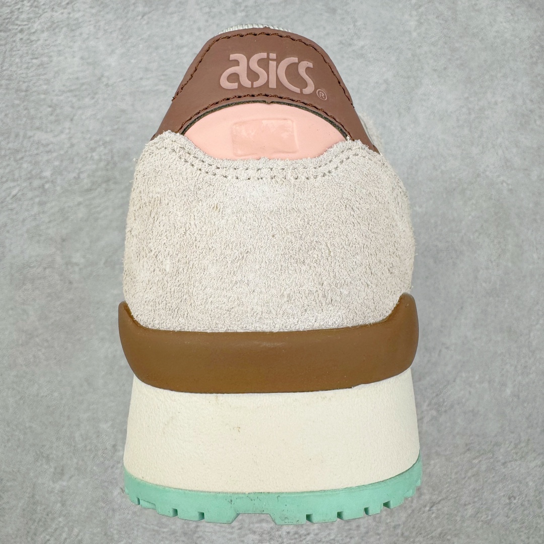 图片[8]-＃纯原福利 Asics Gel-Lyte III 亚瑟士3代系列低帮经典复古休闲运动跑步鞋 伴随着复古跑鞋的再度盛行，让不少运动品牌都将自家经典鞋款重新带回，ASICS 亚瑟士这两年受到众多球鞋爱好者追捧。近期，ASICS 亚瑟士以自己经典的 GEL-LYTE III OG 为蓝本推出了两双全新配色。第一双选择了灰色、藏蓝色和蒂芙尼蓝色拼接呈现，随之妆点一抹粉色，使整双鞋低调又不失细节。材质选择了大面积麂皮与网眼面料打造，保证了质感与透气性兼备。最后以略微泛黄的中底收尾，完善整体设计。另一双以深浅不同的卡其色打造鞋身，缀以淡紫色丰富鞋身细节，想必第一双会更加适合女生上脚。用料与上一双完全相同，提供了优秀的质感。尺码：36 37 37.5 38 39 39.5 40 40.5 41.5 42 42.5 43.5 44 45-选品中心