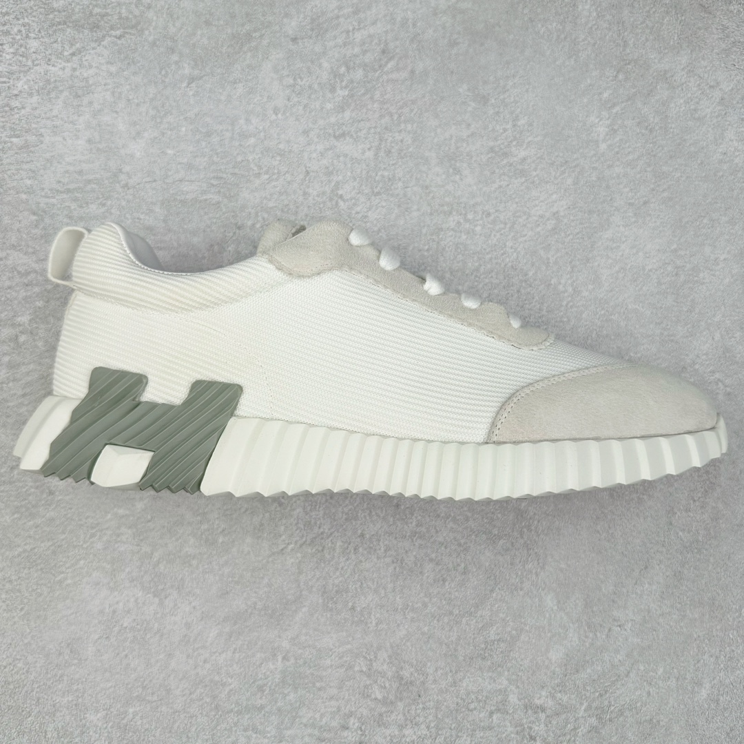 ＃原厂 Hermes Bouncing 爱马仕低帮休闲板鞋 原版开发 全新修改格版裁片 真原厂羊猄皮 卡色对比正品没有丝毫色差 附带正品中文版合格证 区别一眼假过度包装 尺码：36 37 38 39 40 41 42 43 44 45 46-选品中心