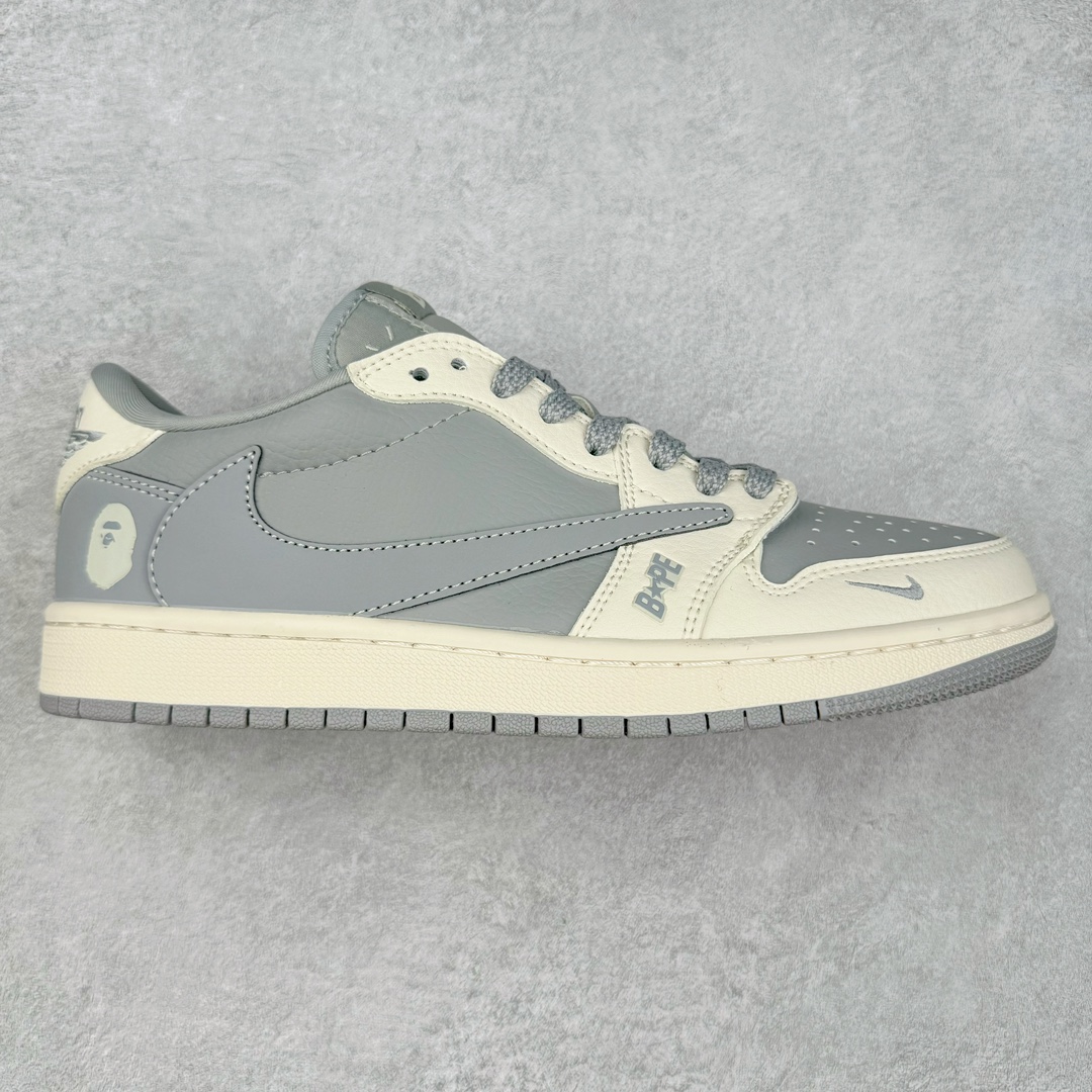 TS x Air Jordan AJ1 Low 倒钩低帮联名定制配色 JH6088-612 原厂内置气垫魔块 A模大底 头层小牛皮 鞋舌AJ原厂专用牛津布+AJ专用反口珍珠布+原厂无杂质高弹内里海棉+特殊封边弹力鞋带 尺码：36 36.5 37.5 38 38.5 39 40 40.5 41 42 42.5 43 44 44.5 45 46 47.5-选品中心
