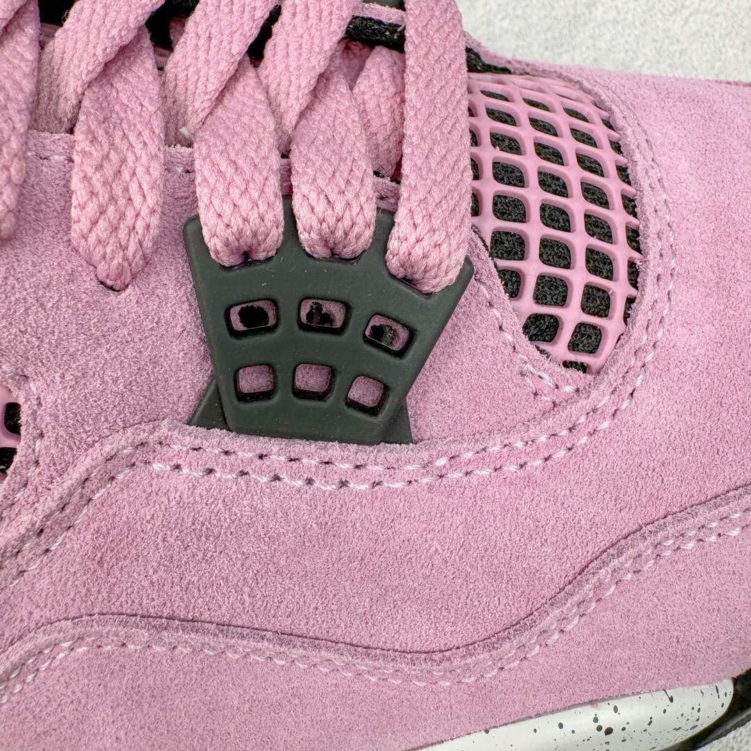 图片[16]-＃K版纯原 Air Jordan AJ4 WMNS \\\”Orchid\\\”猛男粉 AQ9129-501 全新升级改良 原鞋原楦原纸板同源开发 完美呈现乔4的版型 内侧正确双色网格 还原细节 原厂皮料 正确气垫颜色 正确网格工艺 正确拉帮工艺 全鞋原装材料制作 原档案原模具打造 支持全方位与正品对比 尺码：36 36.5 37.5 38 38.5 39 40 40.5 41 42 42.5 43 44 44.5 45 46 47.5-选品中心