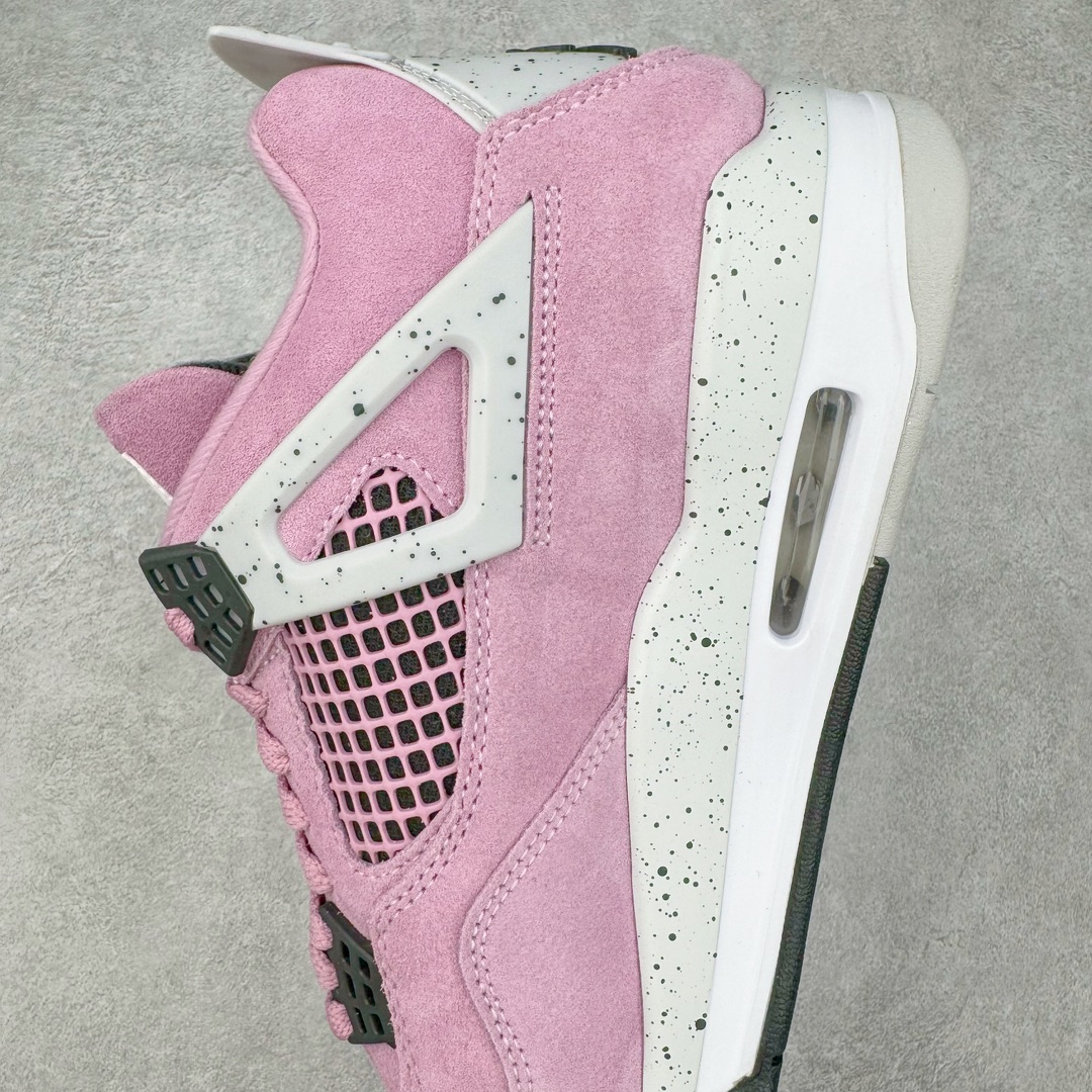 图片[7]-＃K版纯原 Air Jordan AJ4 WMNS \\\”Orchid\\\”猛男粉 AQ9129-501 全新升级改良 原鞋原楦原纸板同源开发 完美呈现乔4的版型 内侧正确双色网格 还原细节 原厂皮料 正确气垫颜色 正确网格工艺 正确拉帮工艺 全鞋原装材料制作 原档案原模具打造 支持全方位与正品对比 尺码：36 36.5 37.5 38 38.5 39 40 40.5 41 42 42.5 43 44 44.5 45 46 47.5-选品中心