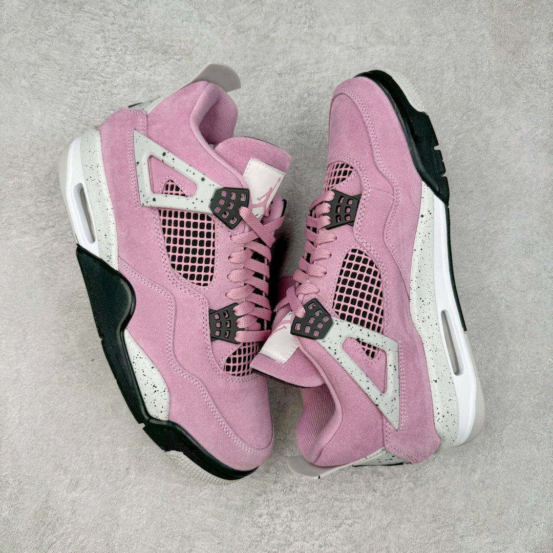 图片[3]-＃K版纯原 Air Jordan AJ4 WMNS \\\”Orchid\\\”猛男粉 AQ9129-501 全新升级改良 原鞋原楦原纸板同源开发 完美呈现乔4的版型 内侧正确双色网格 还原细节 原厂皮料 正确气垫颜色 正确网格工艺 正确拉帮工艺 全鞋原装材料制作 原档案原模具打造 支持全方位与正品对比 尺码：36 36.5 37.5 38 38.5 39 40 40.5 41 42 42.5 43 44 44.5 45 46 47.5-选品中心