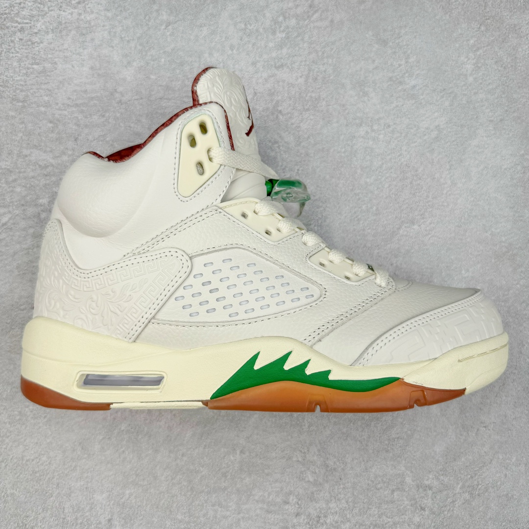 ＃NC版 Air Jordan AJ5 Retro 白绿 HF8833-100 外贸订单 全套原纸板楦头开发 确保原汁原味 完美呈现五代版型 定制优质皮料 完美鞋型匹配公司货 正确TPU鞋舌锁扣 最新原厂底模 大底卡色咬花完美 鞋柜必备鞋款 终端现货供应 尺码：40 40.5 41 42 42.5 43 44 44.5 45 46 47.5-选品中心