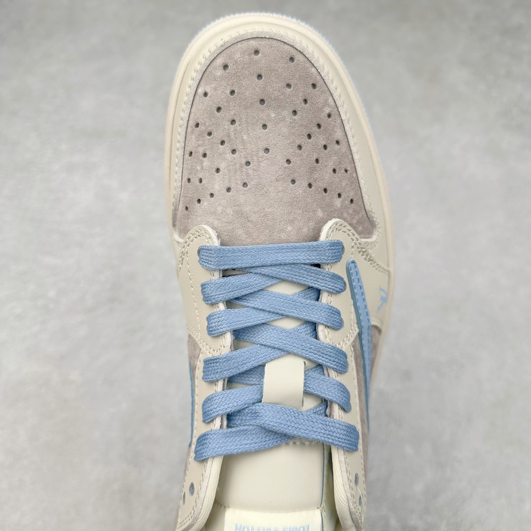 图片[4]-TS x Air Jordan AJ1 Low 倒钩低帮联名定制配色 LX1988-101 原厂内置气垫魔块 A模大底 头层小牛皮 鞋舌AJ原厂专用牛津布+AJ专用反口珍珠布+原厂无杂质高弹内里海棉+特殊封边弹力鞋带 尺码：36 36.5 37.5 38 38.5 39 40 40.5 41 42 42.5 43 44 44.5 45 46 47.5-选品中心