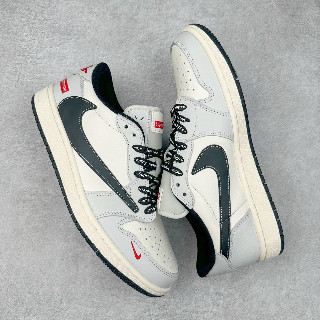 图片[3]-TS x Air Jordan AJ1 Low 倒钩低帮联名定制配色 SJ2068-119 原厂内置气垫魔块 A模大底 头层小牛皮 鞋舌AJ原厂专用牛津布+AJ专用反口珍珠布+原厂无杂质高弹内里海棉+特殊封边弹力鞋带 尺码：36 36.5 37.5 38 38.5 39 40 40.5 41 42 42.5 43 44 44.5 45 46 47.5-选品中心
