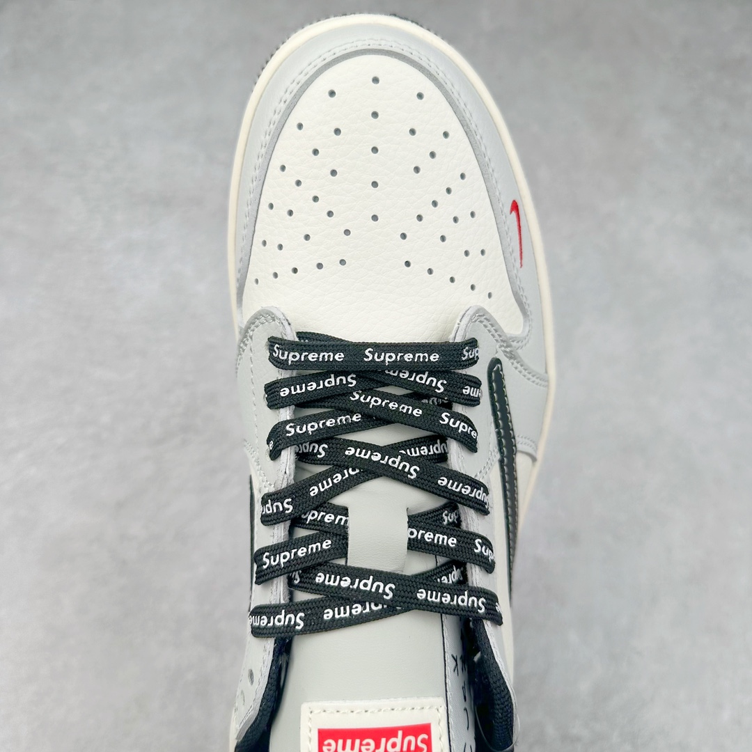 图片[4]-TS x Air Jordan AJ1 Low 倒钩低帮联名定制配色 SJ2068-119 原厂内置气垫魔块 A模大底 头层小牛皮 鞋舌AJ原厂专用牛津布+AJ专用反口珍珠布+原厂无杂质高弹内里海棉+特殊封边弹力鞋带 尺码：36 36.5 37.5 38 38.5 39 40 40.5 41 42 42.5 43 44 44.5 45 46 47.5-选品中心