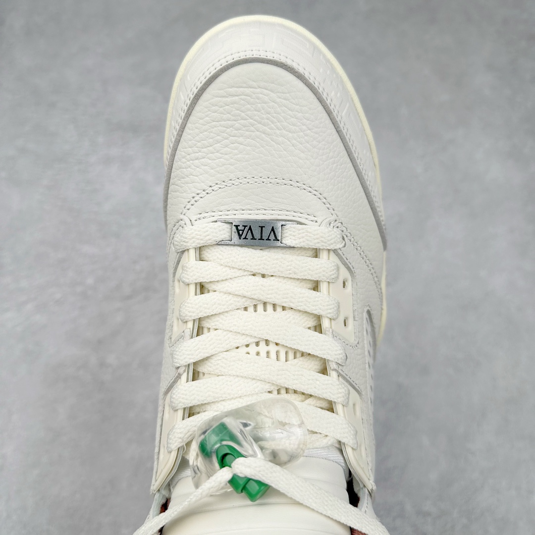 图片[4]-＃NC版 Air Jordan AJ5 Retro 白绿 HF8833-100 外贸订单 全套原纸板楦头开发 确保原汁原味 完美呈现五代版型 定制优质皮料 完美鞋型匹配公司货 正确TPU鞋舌锁扣 最新原厂底模 大底卡色咬花完美 鞋柜必备鞋款 终端现货供应 尺码：40 40.5 41 42 42.5 43 44 44.5 45 46 47.5-选品中心